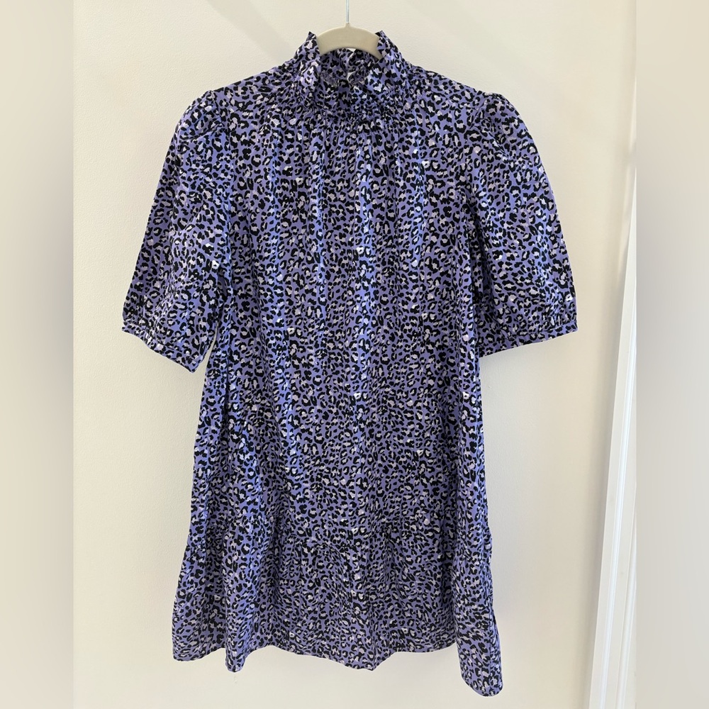 Tyler Boe Purple Cheetah Dress XS
